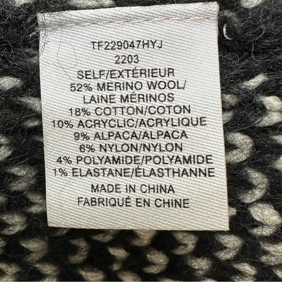 DEREK LAM 10 CROSBY Houndstooth Cropped Wool Blend Cardigan🌸 - Picture 6 of 12